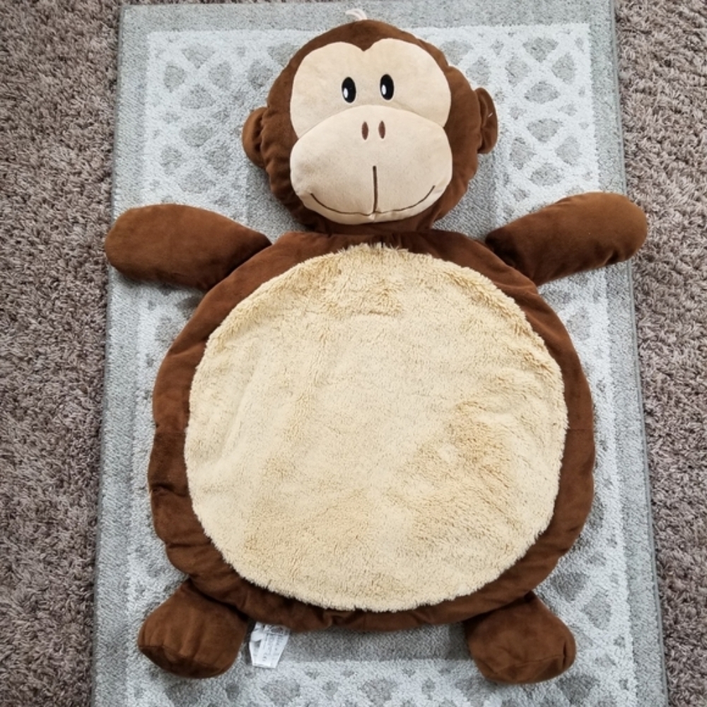 Plush Monkey Baby Cuddle Mat